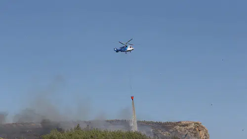 Hatay'da ormanlık alanda yangın