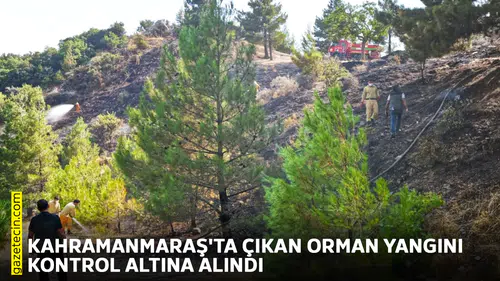 Kahramanmaraş'ta çıkan orman yangını kontrol altına alındı
