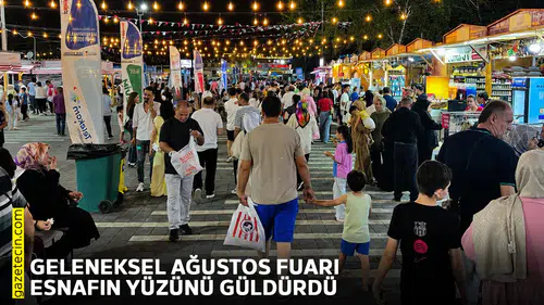 Geleneksel Ağustos Fuarı esnafın yüzünü güldürdü