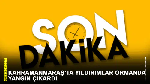 Kahramanmaraş’ta yıldırımlar ormanda yangın çıkardı