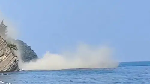 Mudanya’da toprak kayması! Can kaybı yok