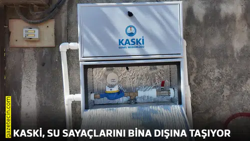 KASKİ, su sayaçlarını bina dışına taşıyor