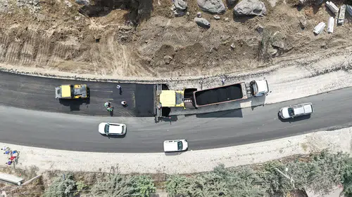 Kahramanmaraş’ın Andırın ve Elbistan ilçelerinde yol seferberliği