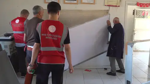 Mobil onarım ekibi yaz tatilinde 72 okulun bakım ve onarım işlerini yaptı