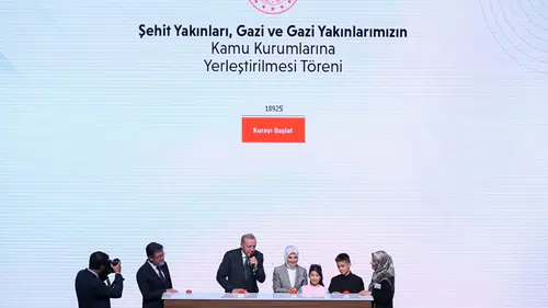 Gaziler Günü'nde 571 şehit yakını, gazi ve gazi yakınının kamuya ataması yapılacak