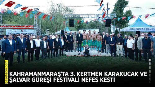 Kahramanmaraş'ta 3. Kertmen Karakucak ve Şalvar Güreşleri nefes kesti