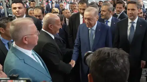 Cumhurbaşkanı Erdoğan, ABD'deki Türkevi'nde coşkuyla karşılandı