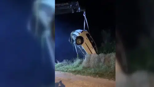 Sulama kanalına devrilen otomobildeki 2 kişi hayatını kaybetti