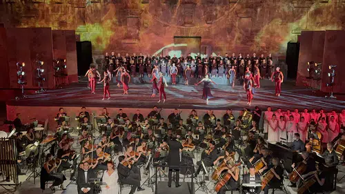 Carmina Burana sahne kantatı Aspendos Antik Tiyatrosu'nda sahnelendi