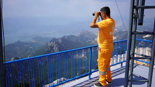 Akçal Kulesi'nden Isparta, Antalya ve Burdur 7/24 gözetleniyor