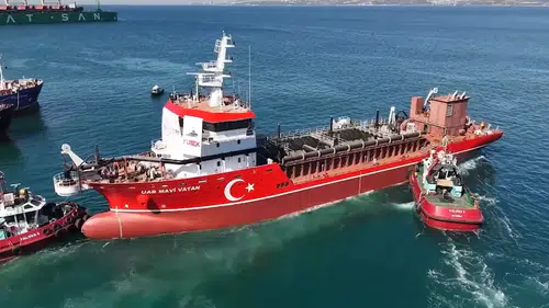İlk yerli ve milli tarama gemisi "UAB MAVİ VATAN" suya indirildi