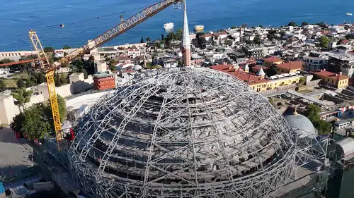Ayasofya-i Kebir Cami-i Şerifi restorasyonda yeni aşamaya geçildi