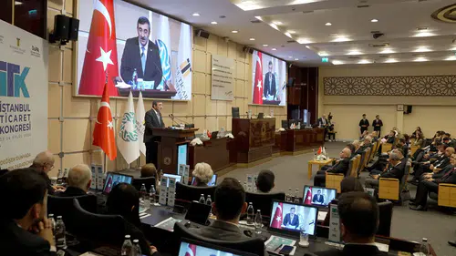 Cumhurbaşkanı Yardımcısı Yılmaz, İstanbul Ticaret Kongresi'nde konuştu