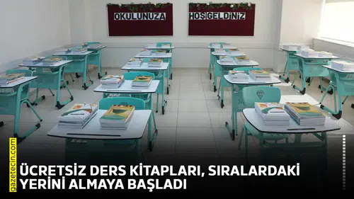 Ücretsiz ders kitapları, sıralardaki yerini almaya başladı