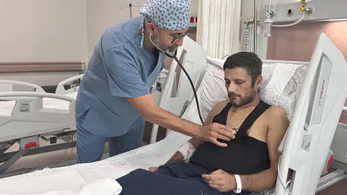 Aort damarı yırtılan çiftçi, 6 saatlik operasyonla hayata tutundu