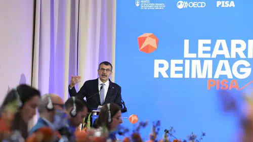 Bakan Tekin, PISA 2025 Bölgesel Toplantısı'nda Türkiye'nin başarısını anlattı