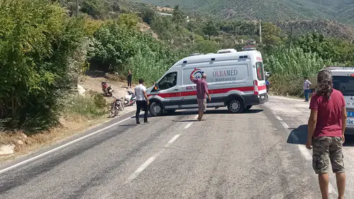 Bahçeye yuvarlanan motosikletin sürücüsü hayatını kaybetti