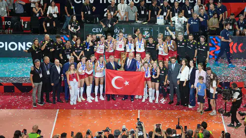 A Milli Kadın Voleybol Takımı, üst üste ikinci kez Avrupa şampiyonu