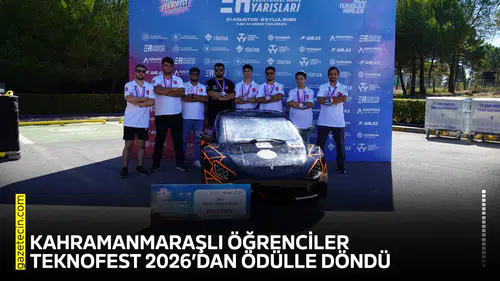 Kahramanmaraşlı öğrenciler TEKNOFEST 2026’dan ödülle döndü