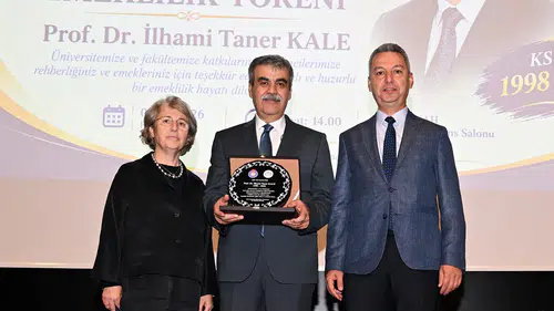 28 yıl aynı hastanede çalışan Prof. Dr. Kale için veda töreni
