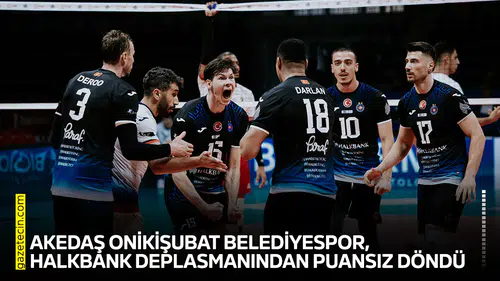 Akedaş Onikişubat Belediyespor, Halkbank deplasmanından puansız döndü