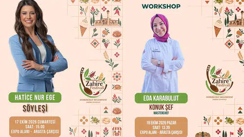 Ünlü Diyetisyen Hatice Nur Ege ve MasterChef Eda Karabulut, Kahramanmaraş’a geliyor