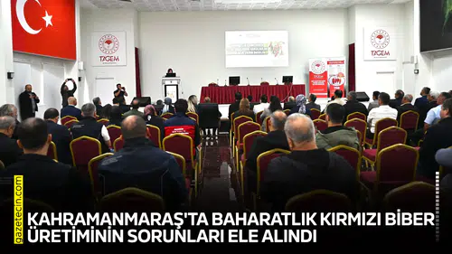 Kahramanmaraş'ta baharatlık kırmızı biber üretiminin sorunları ele alındı
