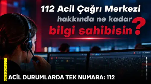 Acil durumlarda tek numara: 112