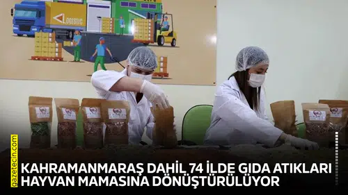 Kahramanmaraş dahil 74 ilde gıda atıkları hayvan mamasına dönüştürülüyor