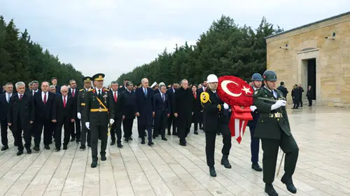Cumhuriyetin 103. yılında Anıtkabir’de tören düzenlendi