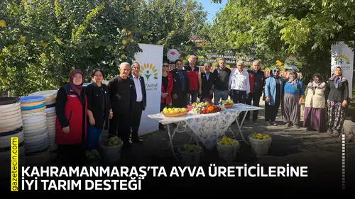 Kahramanmaraş’ta ayva üreticilerine iyi tarım desteği
