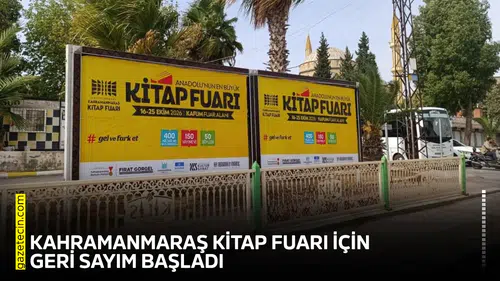 Kahramanmaraş Kitap Fuarı için geri sayım başladı