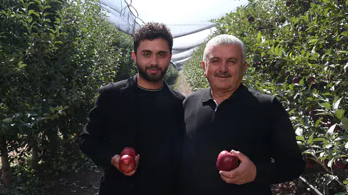 25 yaşındaki genç, babasının elma bahçesini 3 yılda 730 dönüm büyüttü