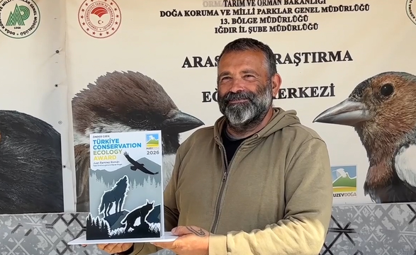 Iğdır'daki İspanyol bilim insanı Türkiye Doğa Koruma Ekolojisi ödülüne layık görüldü