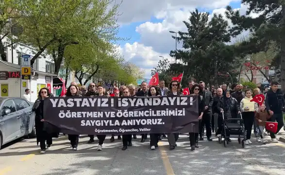 Şanlıurfa ve Kahramanmaraş'taki okul saldırıları sessiz yürüyüş ile tepki gösterildi
