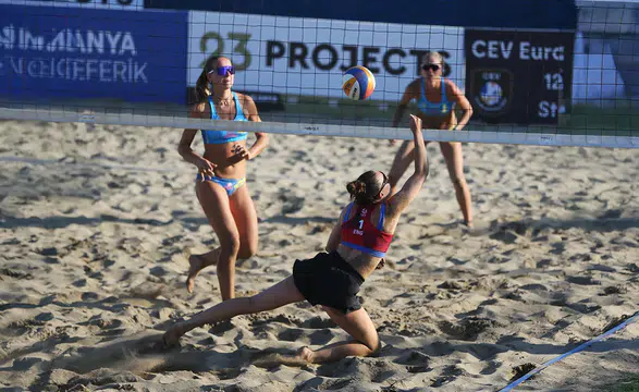 CEV Plaj Voleybolu Milletler Kupası Türkiye etabı, Alanya'da başladı