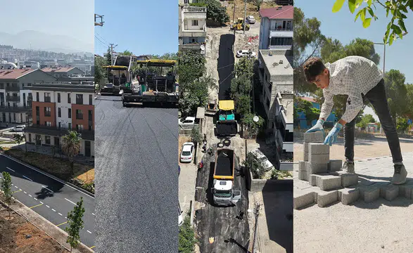 Kahramanmaraş’ta asfalt ve yaya yolu yatırımları dört bir yanda sürüyor