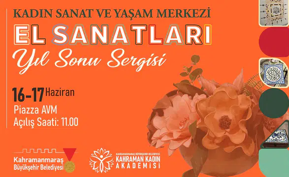 Kadın atölyelerinde üretilen eserler ziyaretçilerin beğenisine sunulacak