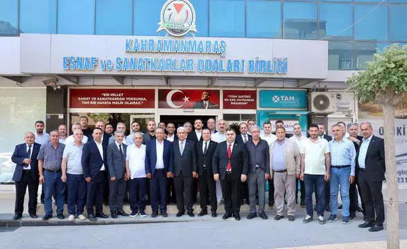 KMTSO’dan KMESOB Başkanı Ahmet Kuybu’ya hayırlı olsun ziyareti