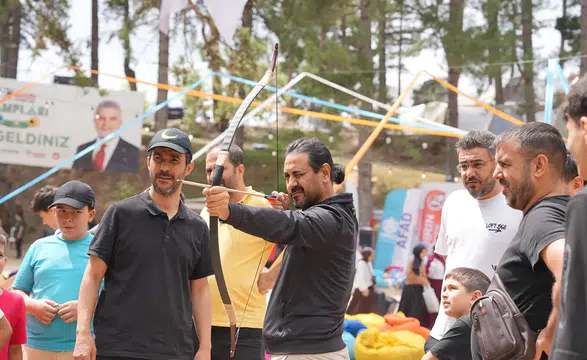 Kahramanmaraş’ta baba ve oğullarına unutulmaz kamp deneyimi