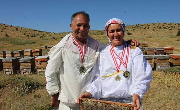Mersin'de 2 bin rakımdaki yaylada üretilen balın sağımına başlandı