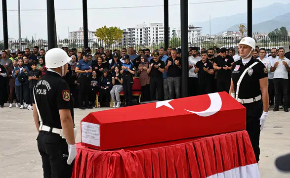 Osmaniye'de hayatını kaybeden polis memuru için tören düzenlendi