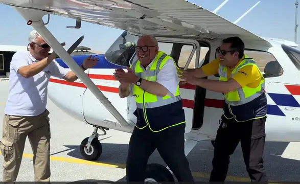79 yaşındaki depremzedenin pilotluk hayali gerçekleştirildi