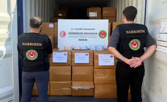 Gümrükler Muhafaza ekipleri 1,7 ton reçetesiz yasak olan pregabalin ele geçirdi