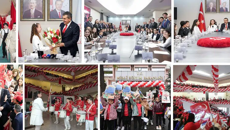 Bakan Tekin, 23 Nisan'da koltuğunu 5. sınıf öğrencisi Defne'ye devretti