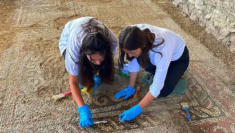 Anadolu'daki en büyük 3 villadan birinin mozaikleri gün yüzüne çıkarıyor