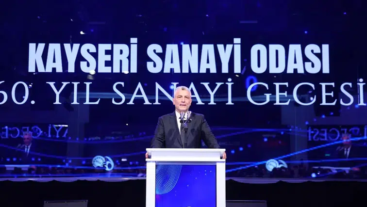 Ticaret Bakanı Bolat, Kayseri'de 60. Yıl Sanayi Gecesi’ne katıldı