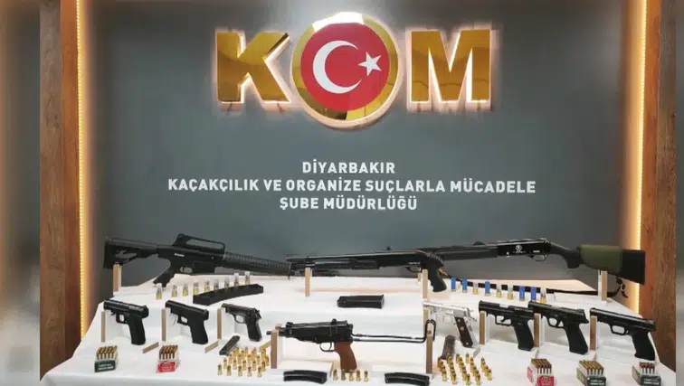 Diyarbakır’da kaçak silah ve mühimmat ticareti operasyonu!