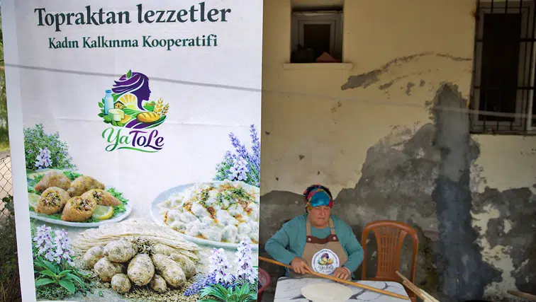 Köylü kadınlar kurdukları kooperatifle gelir elde ediyor
