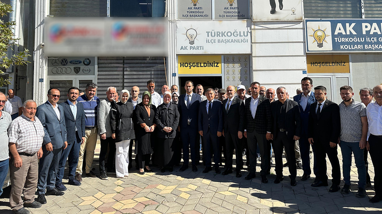 AK Parti Türkoğlu İlçe Başkanlığı'nda devir teslim töreni